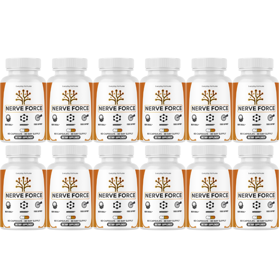 Nerve Force Focus Support Supplement, Antioxidant Formula 60 Capsules