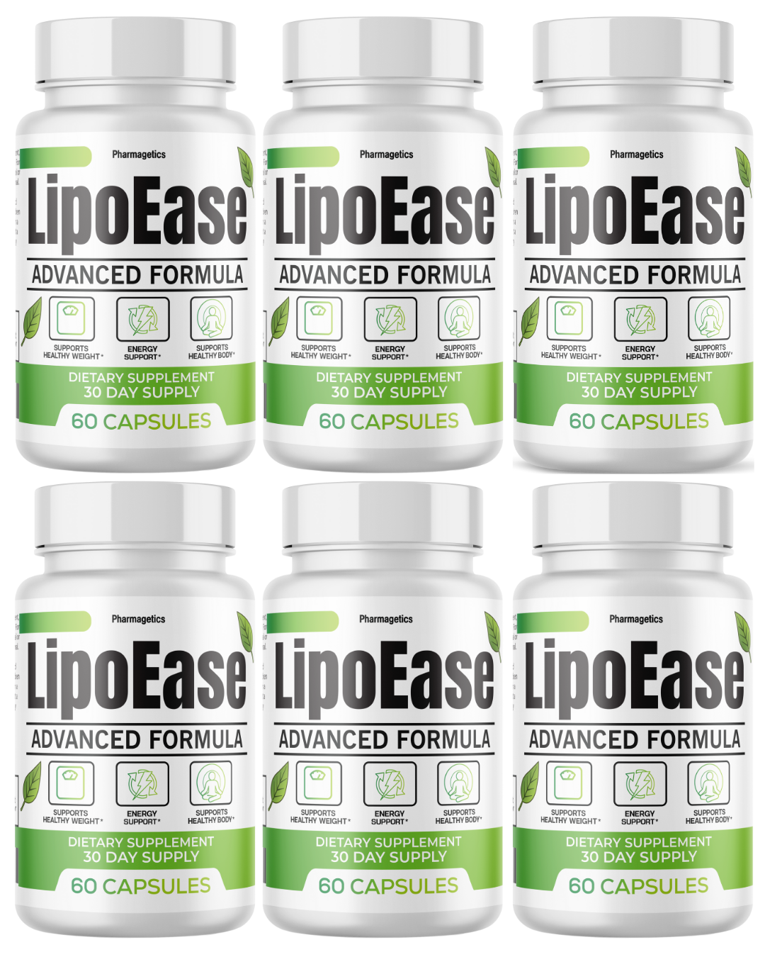 Lipo Ease Healthy Weight Loss Support, Fat Burning Supplement 60 Capsules