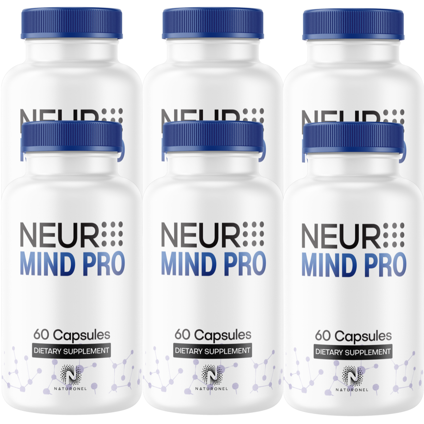 NEURO MIND PRO Brain Supplement for Memory, Focus & Mental Clarity – Nootropic Formula with DMAE, Bacopa, Huperzine A, Phosphatidylserine, GABA & Vitamins