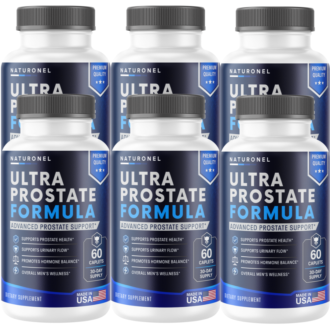 Ultra Prostate Formula for Men (6 Pack) – Advanced Prostate Support Supplement with Saw Palmetto, Pygeum, Plant Sterols, Zinc, Selenium & Lycopene – Supports Urinary Flow & Men's Wellness