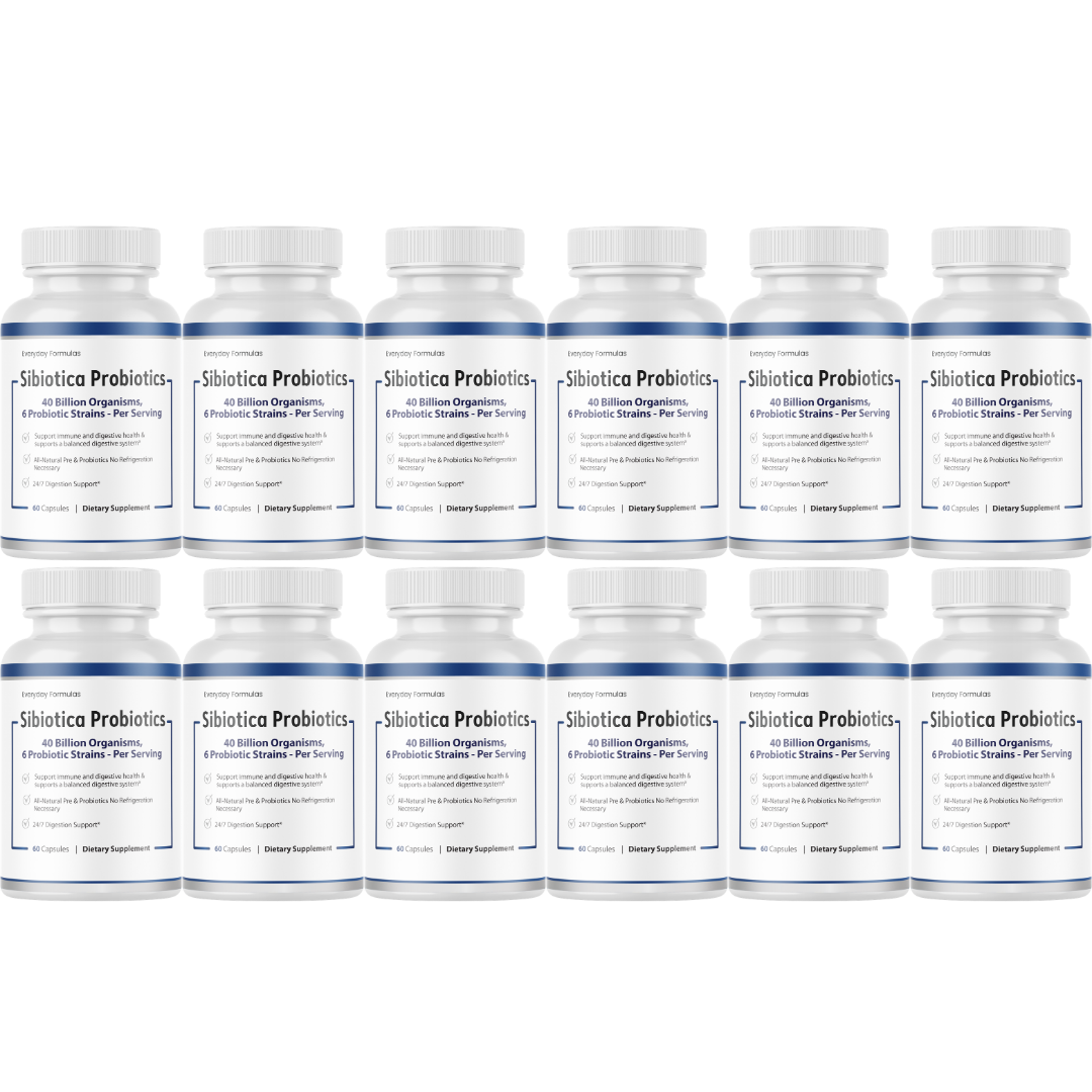 Sibiotica Probiotics Immune And Digestive Health Support Supplement 60 Capsules