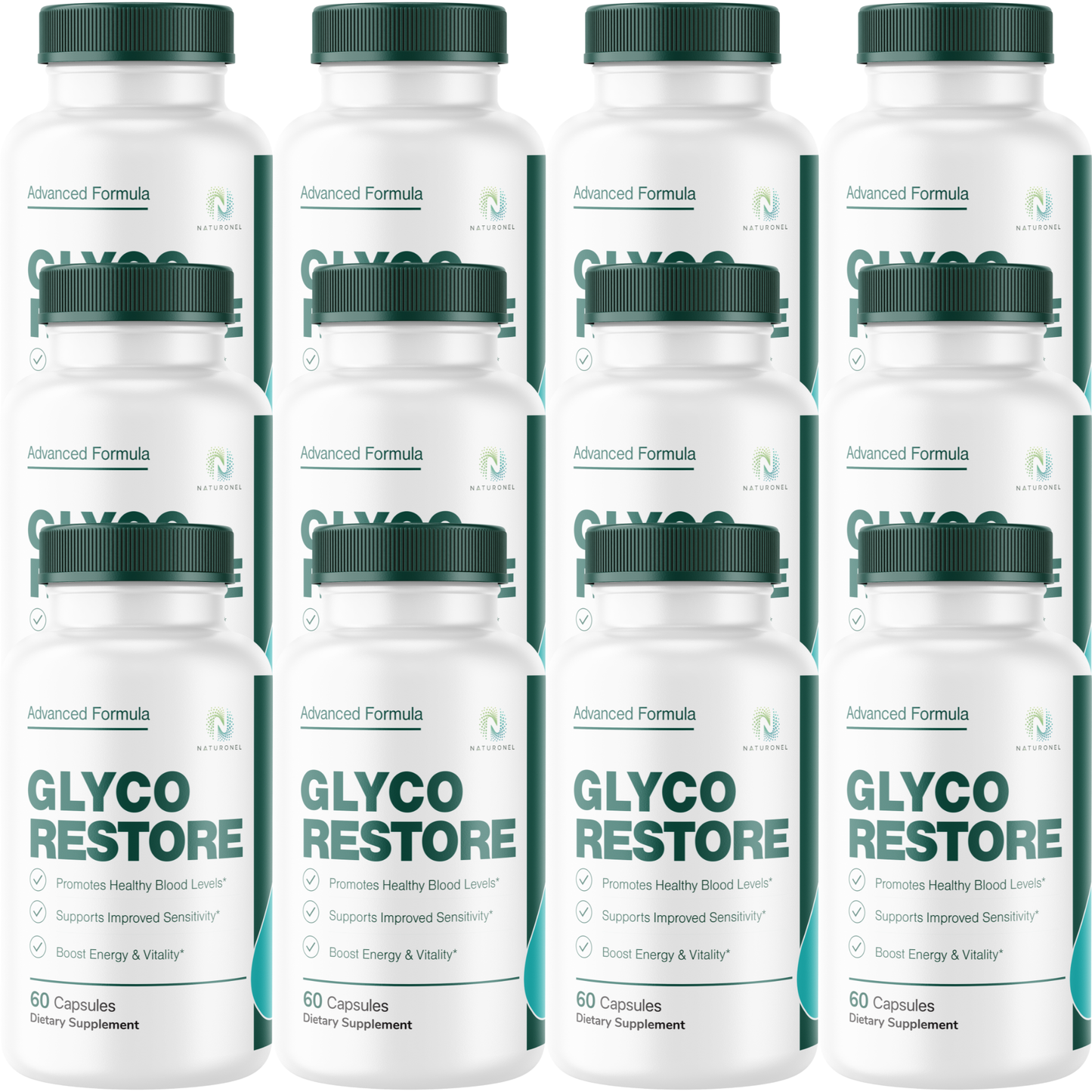 Glyco Restore (12 Pack) – Advanced Blood Sugar Support Supplement with Banaba, Bitter Melon, Gymnema Sylvestre, Chromium, Alpha Lipoic Acid & Cinnamon, Healthy Glucose Metabolism Formula