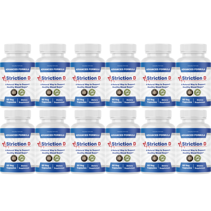 Striction D Healthy Blood Sugar Support Formula 60 Capsules