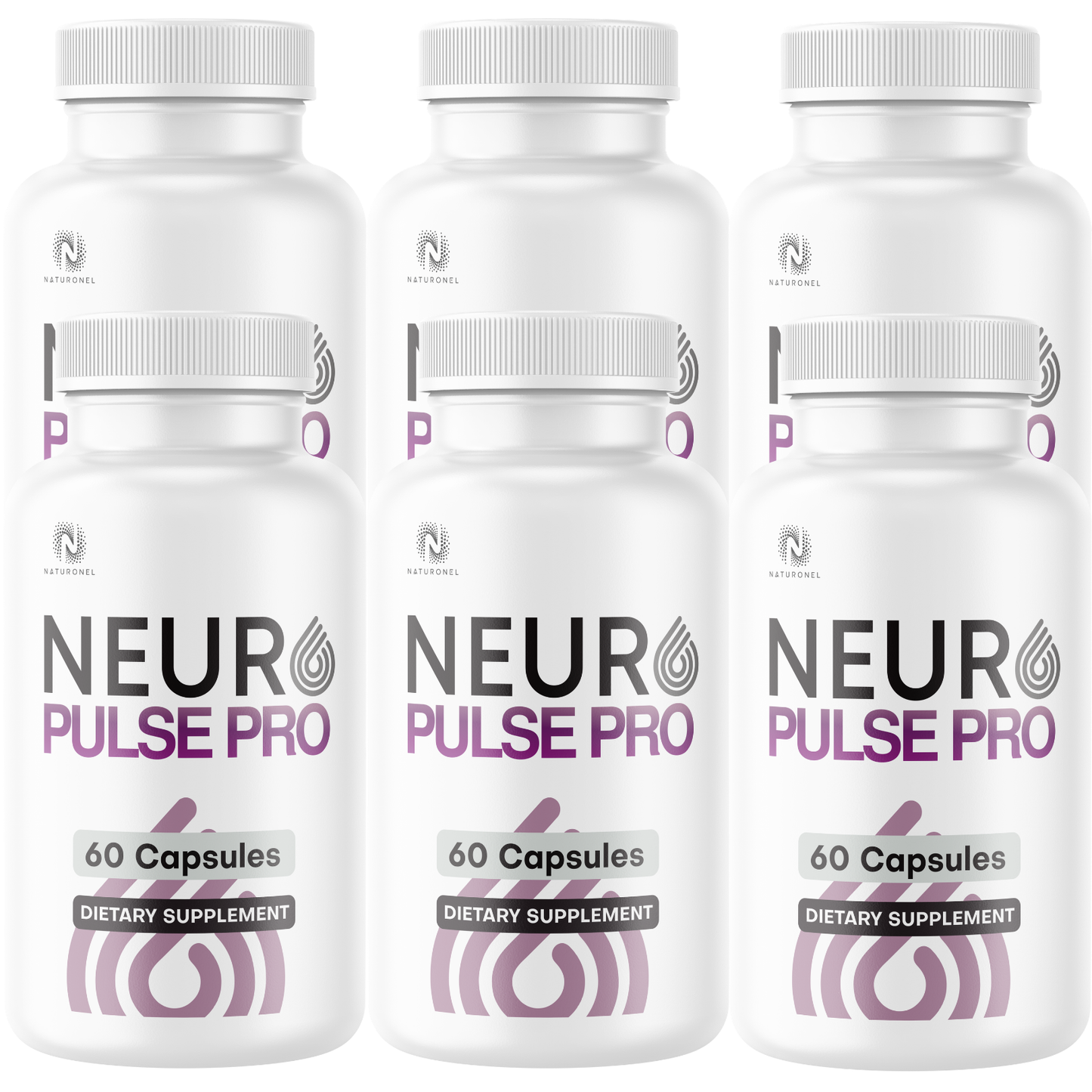 Neuro Pulse Pro (6 Pack) Brain Supplement – Advanced Nootropic Formula with Vitamins, Minerals & Botanical Extracts – Cognitive Focus, Memory & Mental Clarity Support