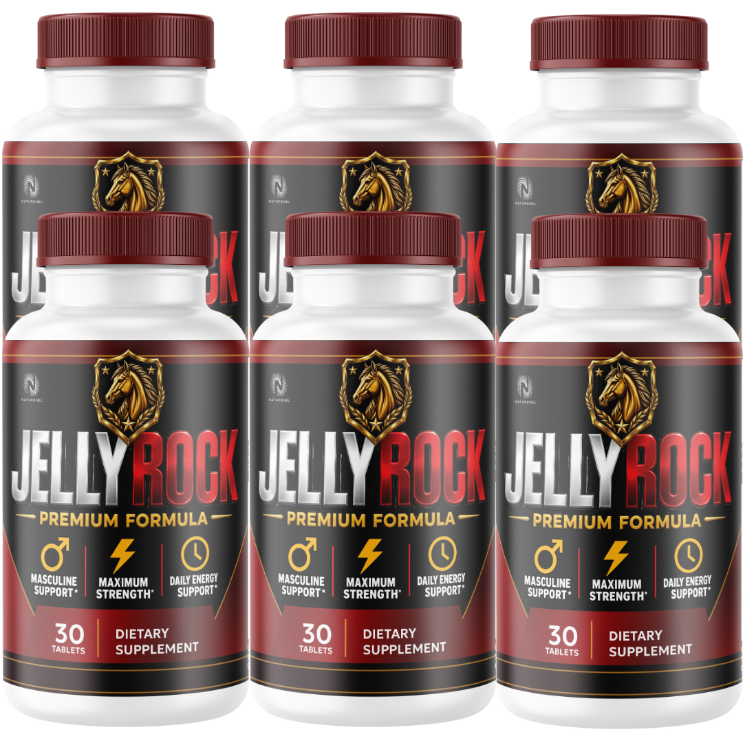 Jelly Rock (6 Pack) Premium Men’s Formula – Longjack, Maca, L-Arginine, Ginseng & Zinc – Masculine, Strength & Daily Energy Support