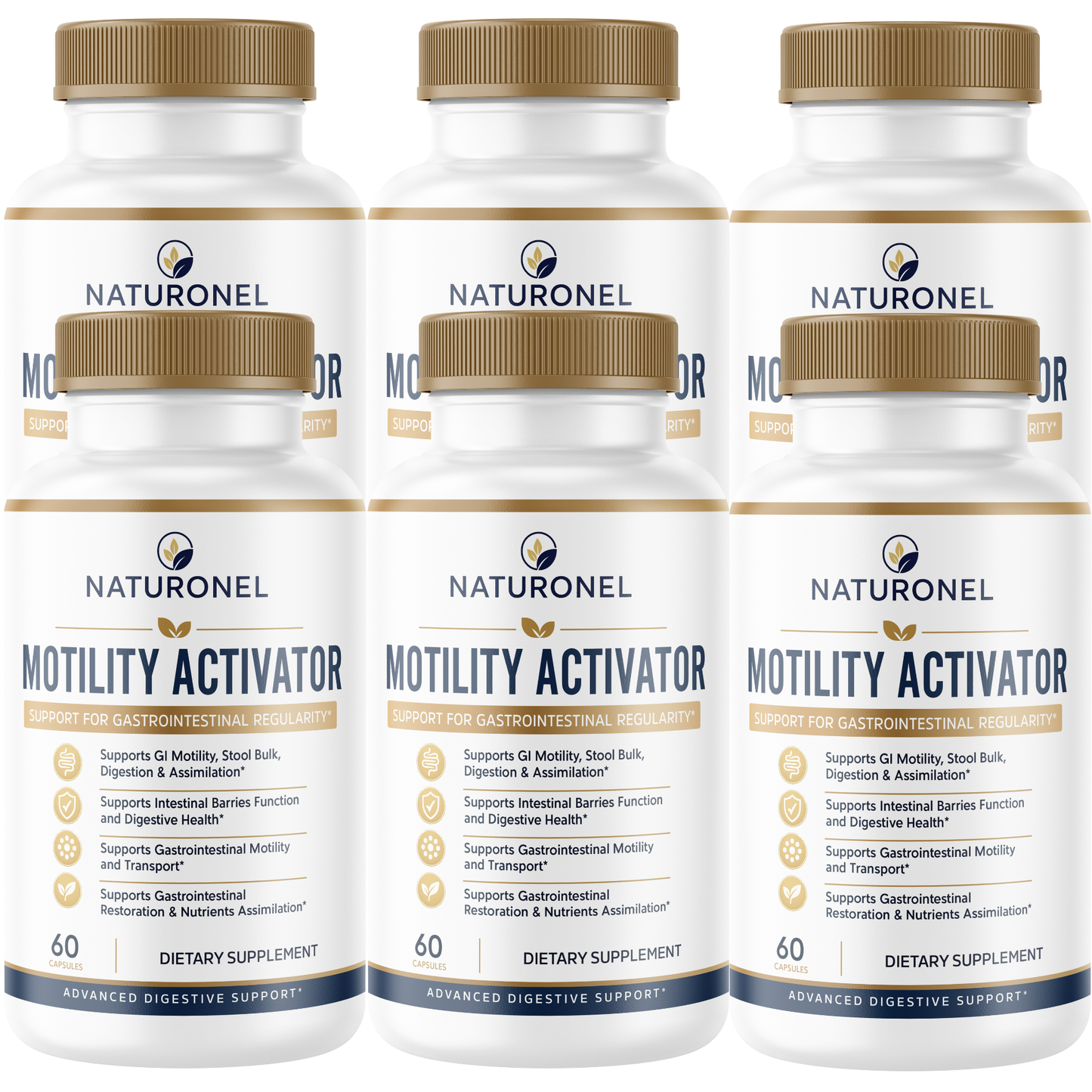 Motility Activator Gut Health Supplement – Supports GI Motility, Digestive Regularity, Nutrient Assimilation & Intestinal Health with Probiotic and Botanicals