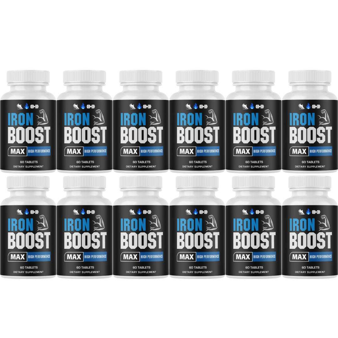 Iron Boost Max Male Performance Supplement, Vitality Support 60 Tablets