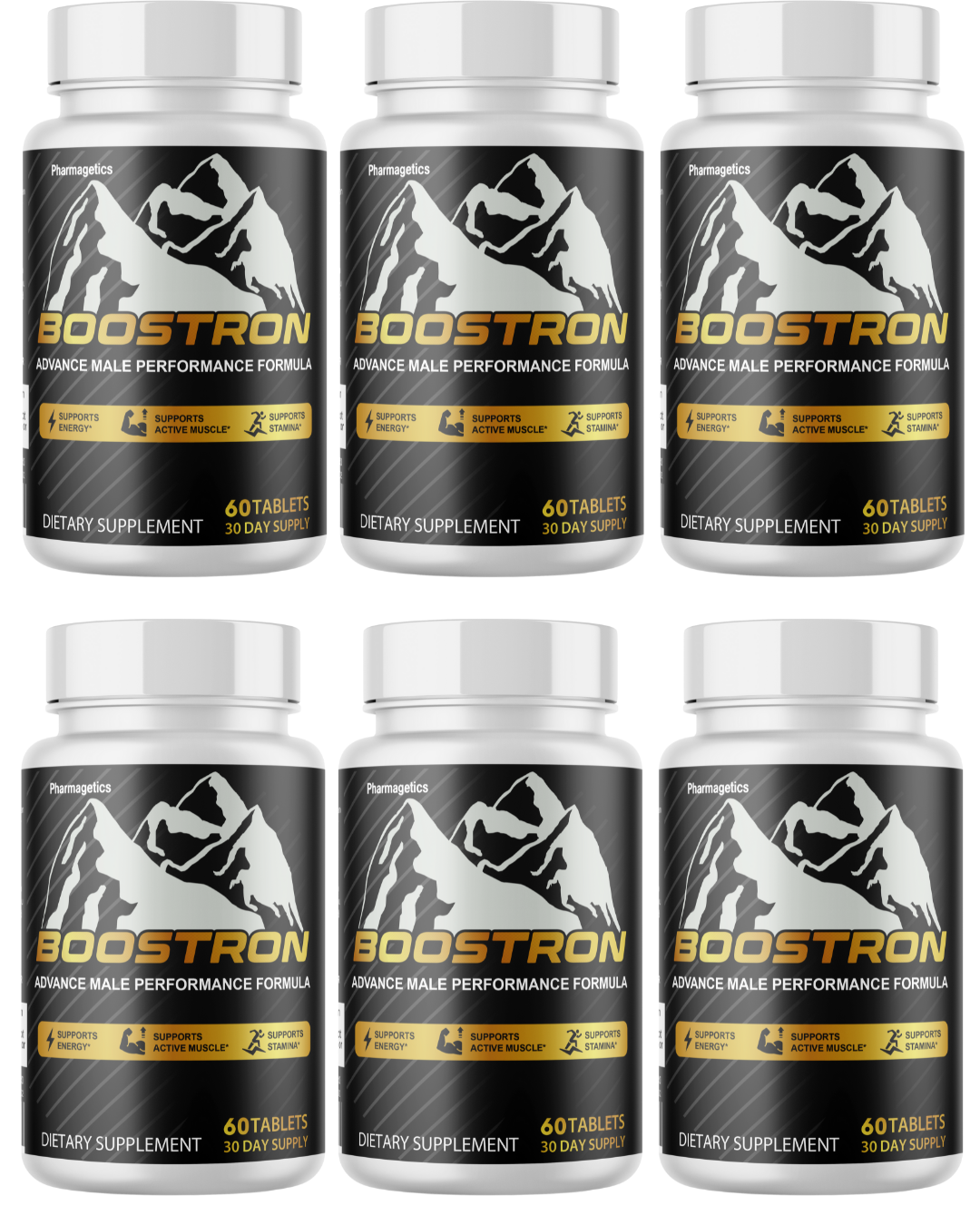 Boostron Advanced Performance Formula For Men, Energy Support 60 Capsules