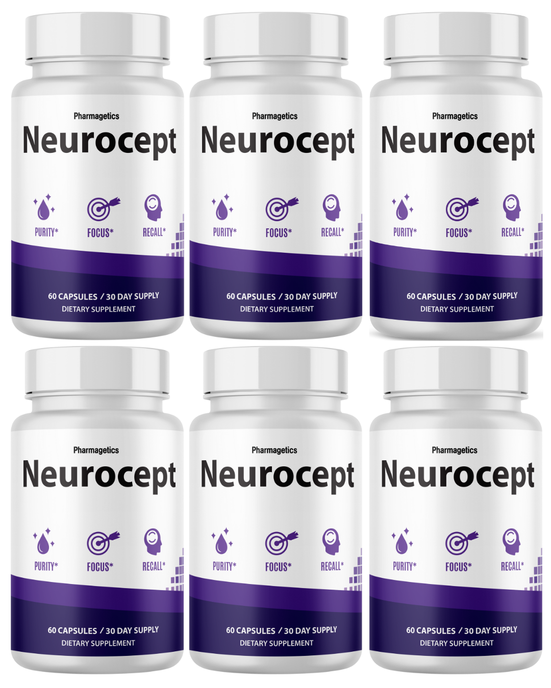 Neurocept Brain Health Support Dietary Supplement 60 Capsules