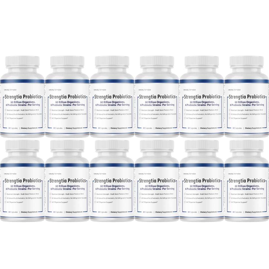 Strengtia Probiotics - Mutli-Strain Probiotic Blend Maximum Strength 60 Capsules