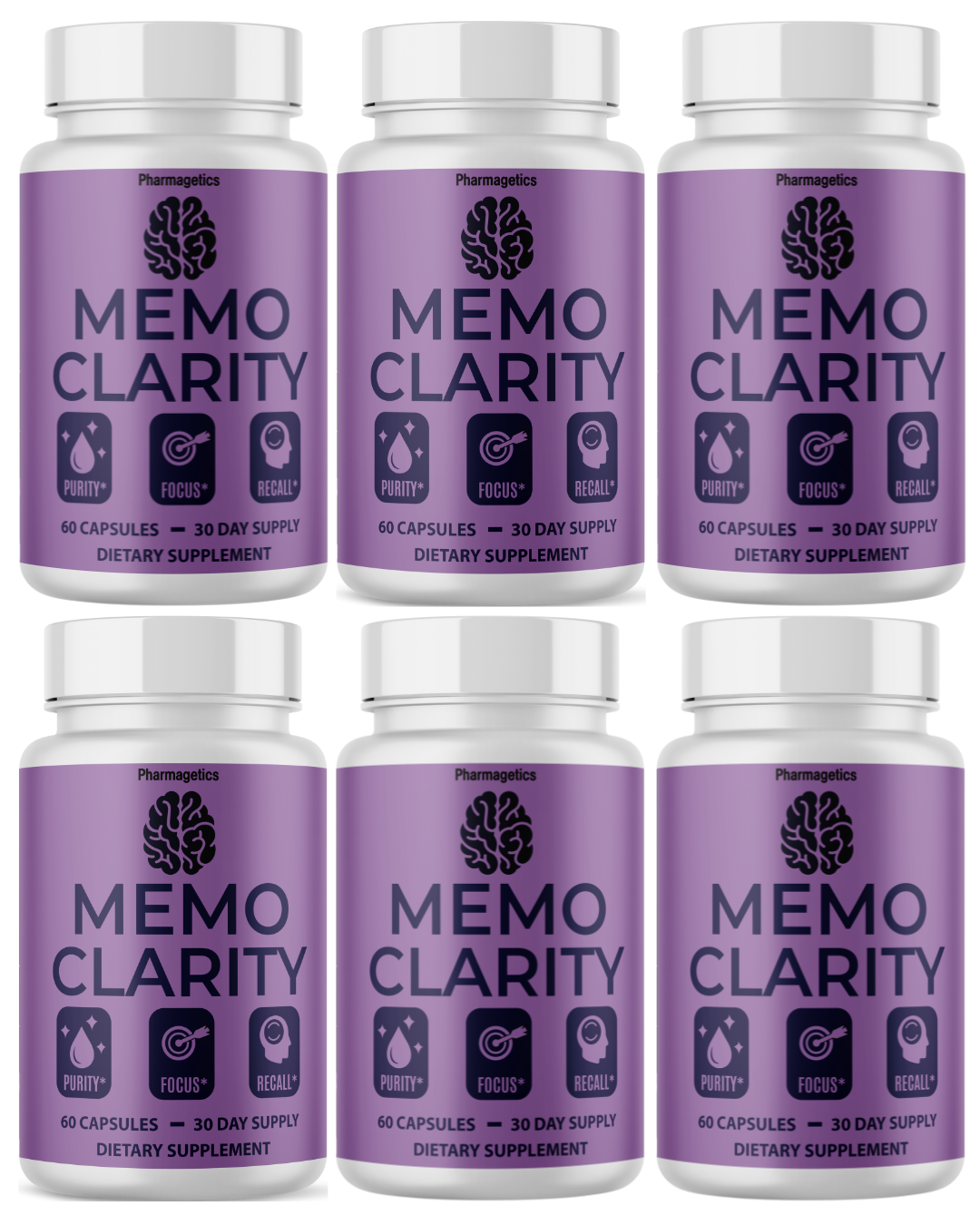 Memo Clarity Healthy Brain Support Supplement, Memory Health 60 Capsules