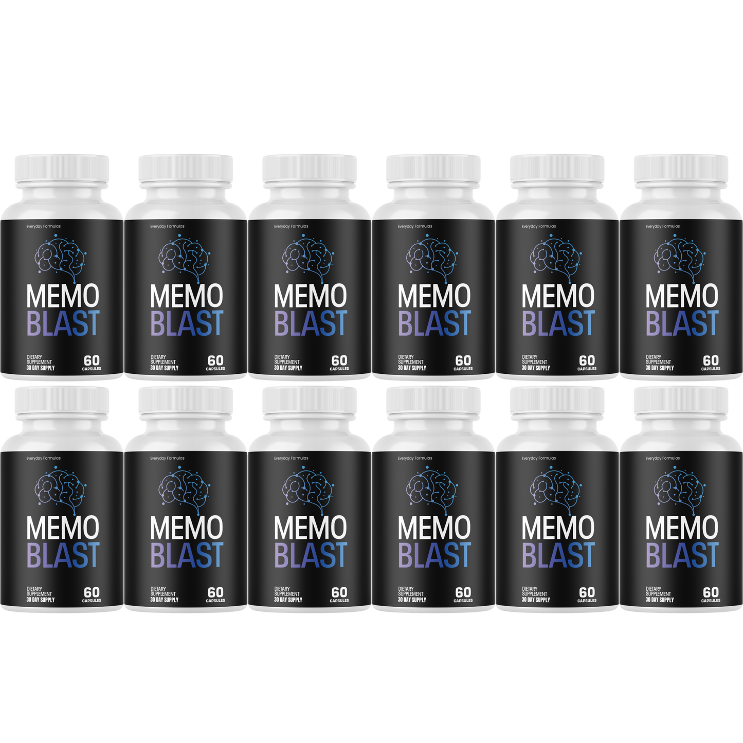 Memo Blast Brain Health Support Supplement 60 Capsules