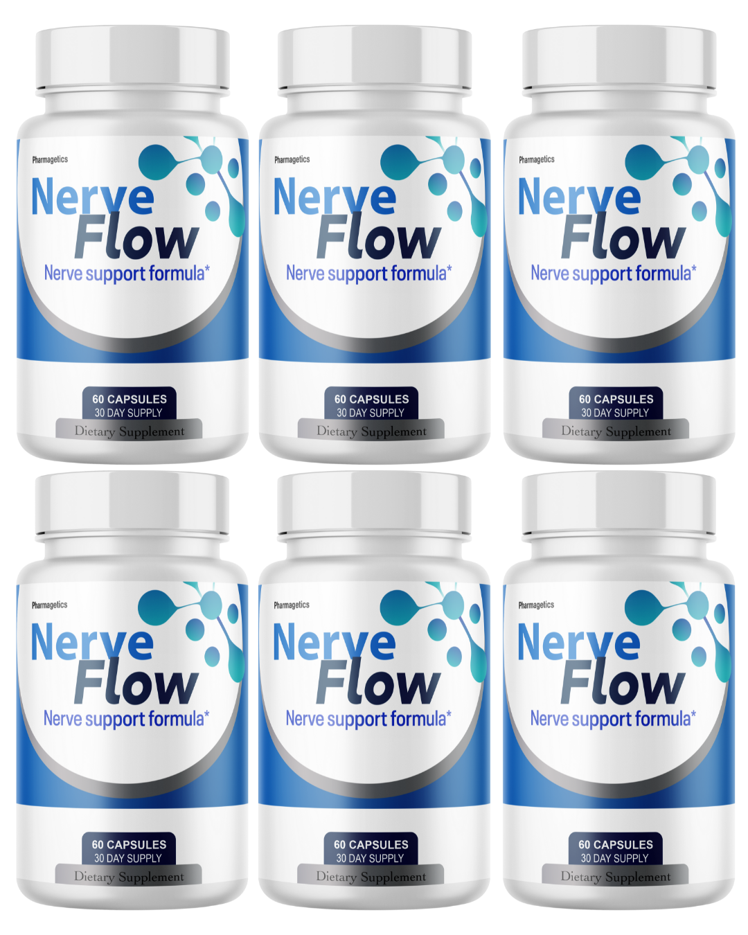 Nerve Flow Advanced Formula For Nerve Support, Maximum Strength 60 Capsules