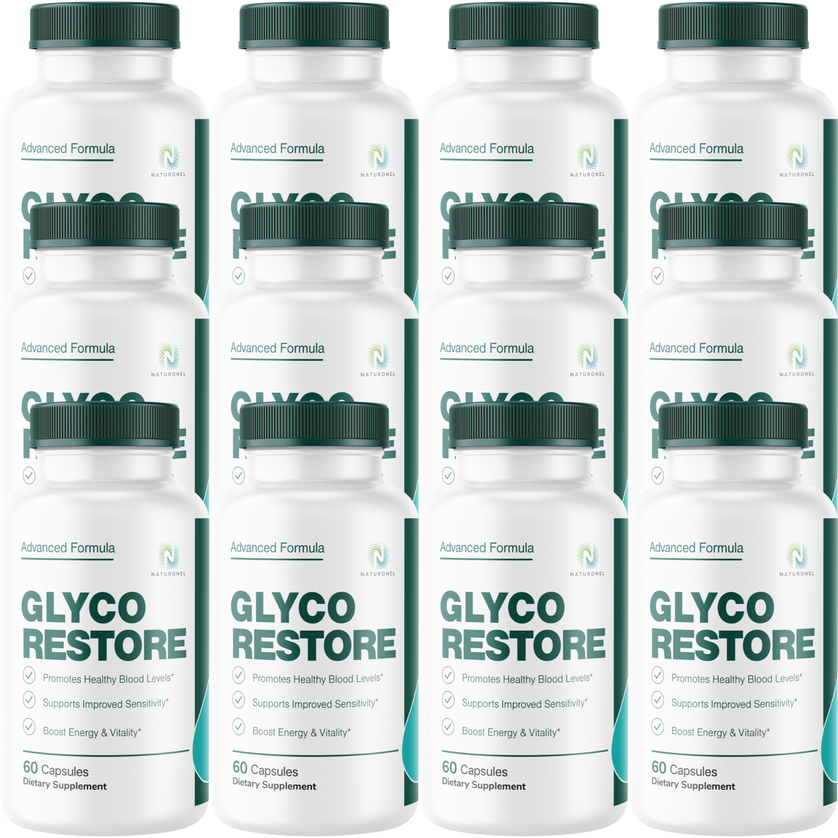 Glyco Restore – Advanced Blood Sugar Support Supplement with Banaba, Bitter Melon, Gymnema Sylvestre, Chromium, Alpha Lipoic Acid & Cinnamon, Healthy Glucose Metabolism Formula