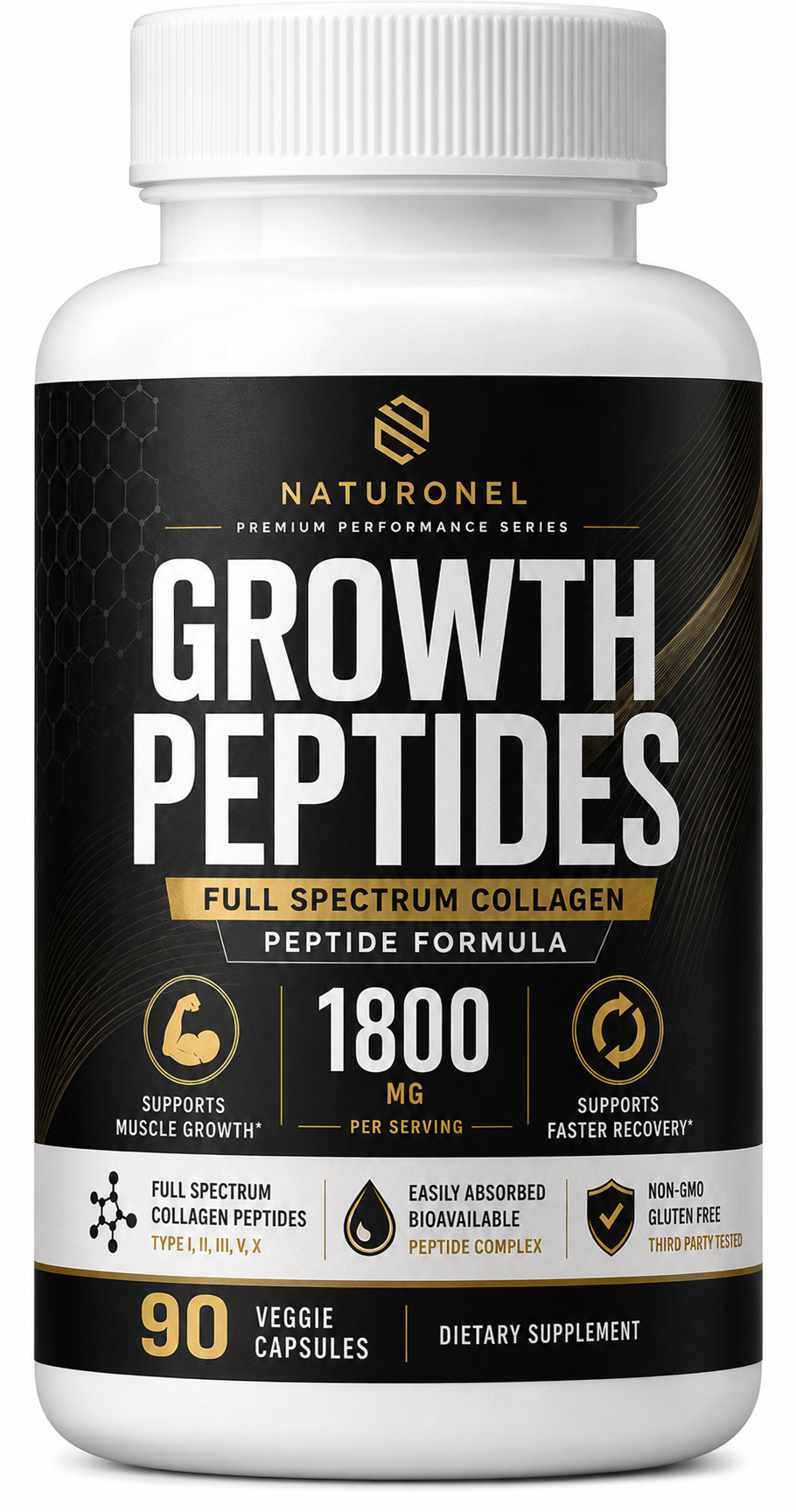 Naturonel Growth Peptides Formula - 90 Capsules