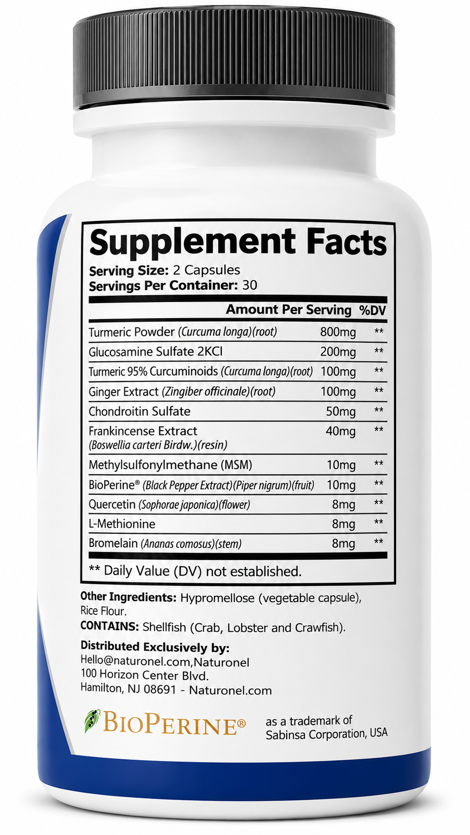 Sciatic Nerve Support (3 Pack) Advanced Multi-Ingredient Formula with Turmeric, Glucosamine, Ginger, Boswellia, Chondroitin, MSM, BioPerine & Bromelain, Dietary Supplement