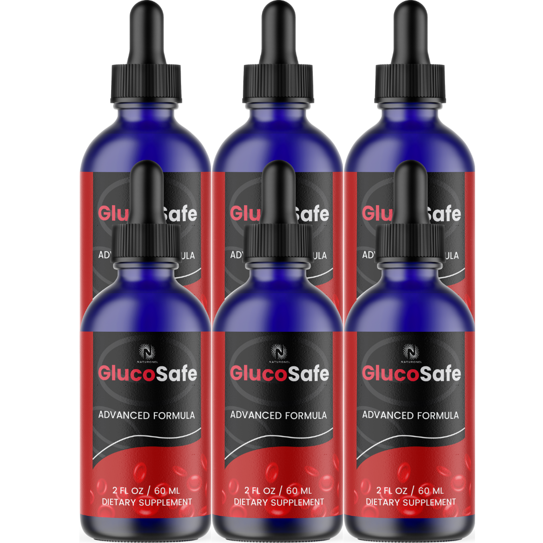 GlucoSafe Advanced Liquid Drops (6 Pack) – Triple Amino Acid Formula with L-Arginine, L-Glutamine & L-Tryptophan