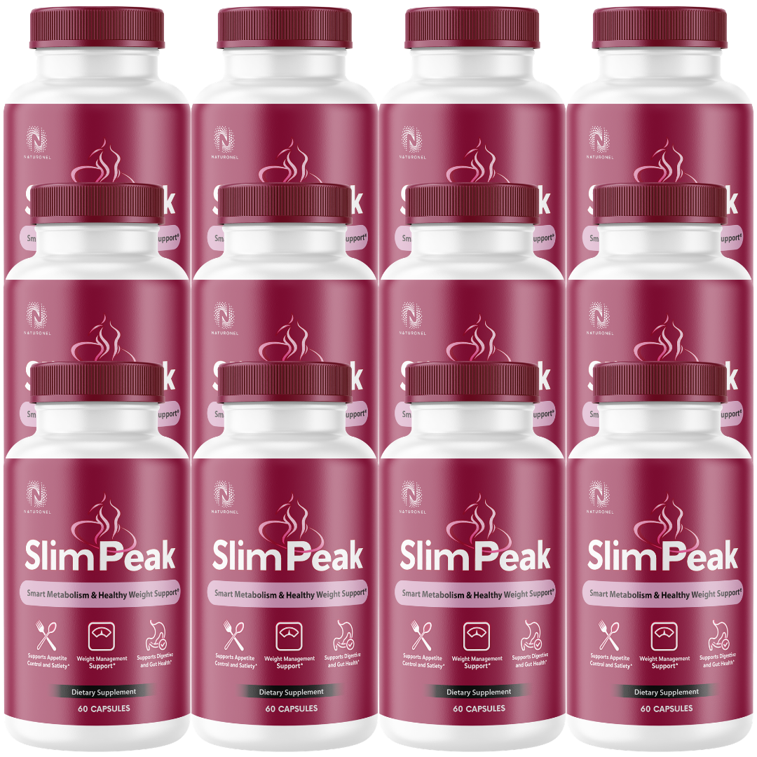 Slim Peak Weight Management Support (12 Pack) – Raspberry Ketones 500mg, African Mango 300mg, Green Tea Extract, Apple Cider Vinegar & Kelp – Metabolism & Appetite Support