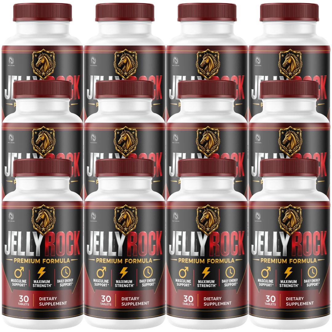 Jelly Rock (12 Pack) Premium Men’s Formula – Longjack, Maca, L-Arginine, Ginseng & Zinc – Masculine, Strength & Daily Energy Suppor