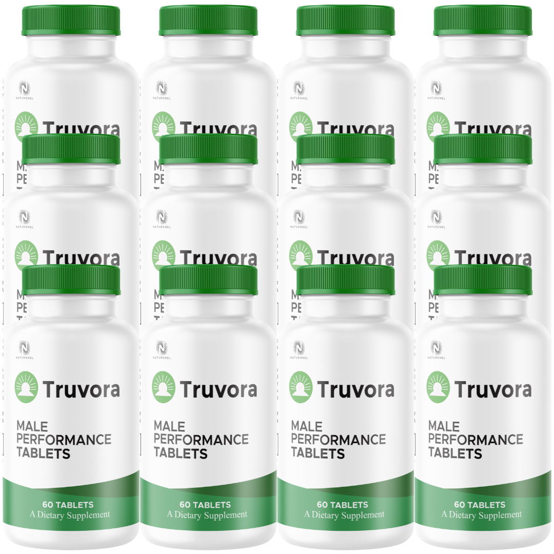 Truvora Men’s Performance Support (12 Pack) – Advanced Male Vitality Formula with Longjack, Maca, Ginseng, L-Arginine, Tribulus & Zinc