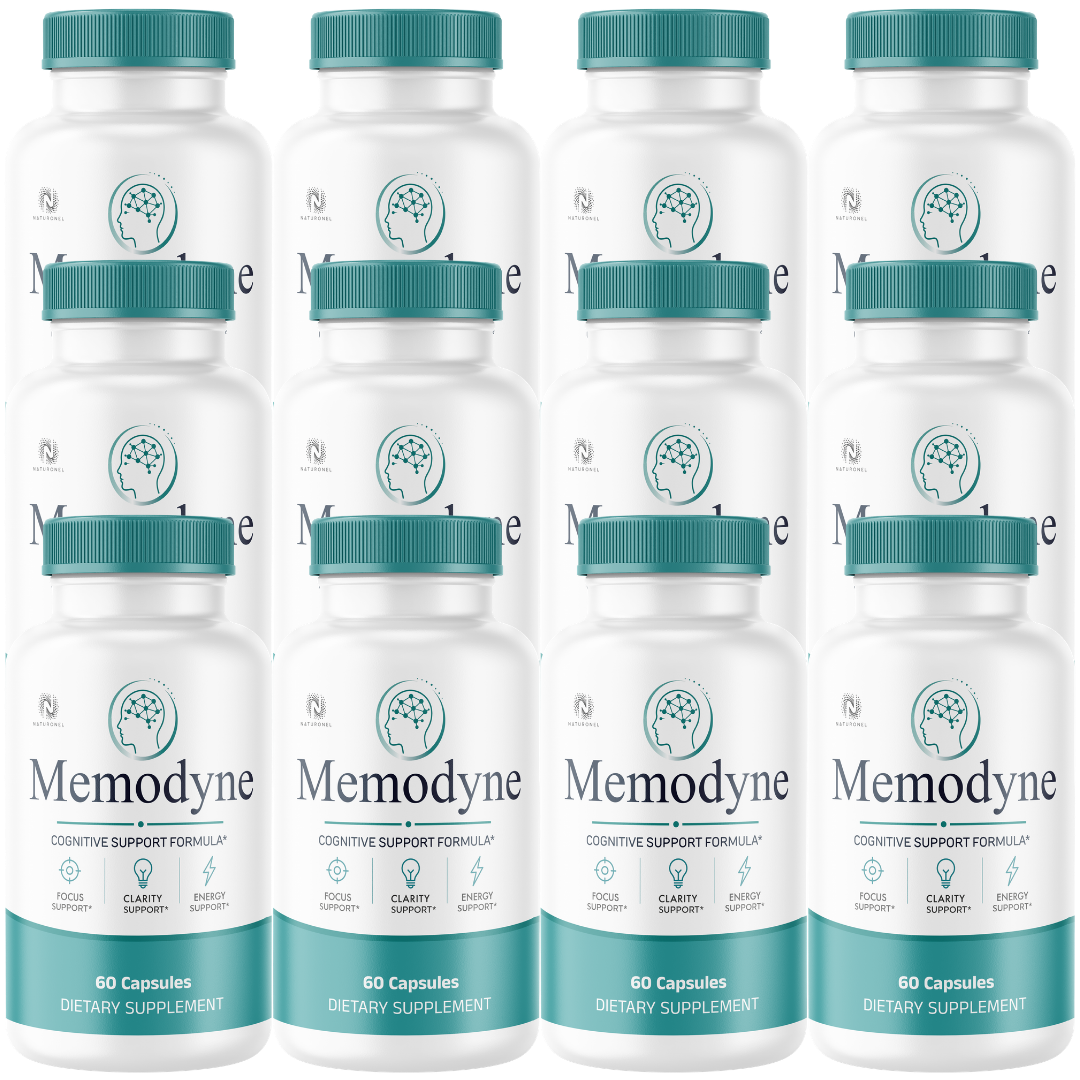 Memodyne Memory & Brain Health Supplement (12 Pack) – Advanced Nootropic Formula with DMAE, Bacopa, Huperzine A & Essential B Vitamins – Supports Focus, Clarity & Cognitive Function