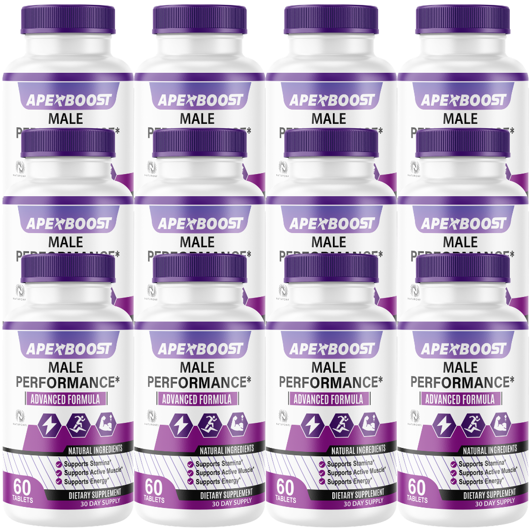 ApexBoost Male Performance Supplement for Men (12 Pack) – Advanced Vitality, Stamina & Energy Support with Longjack, Maca, L-Arginine, Ginseng & Tribulus