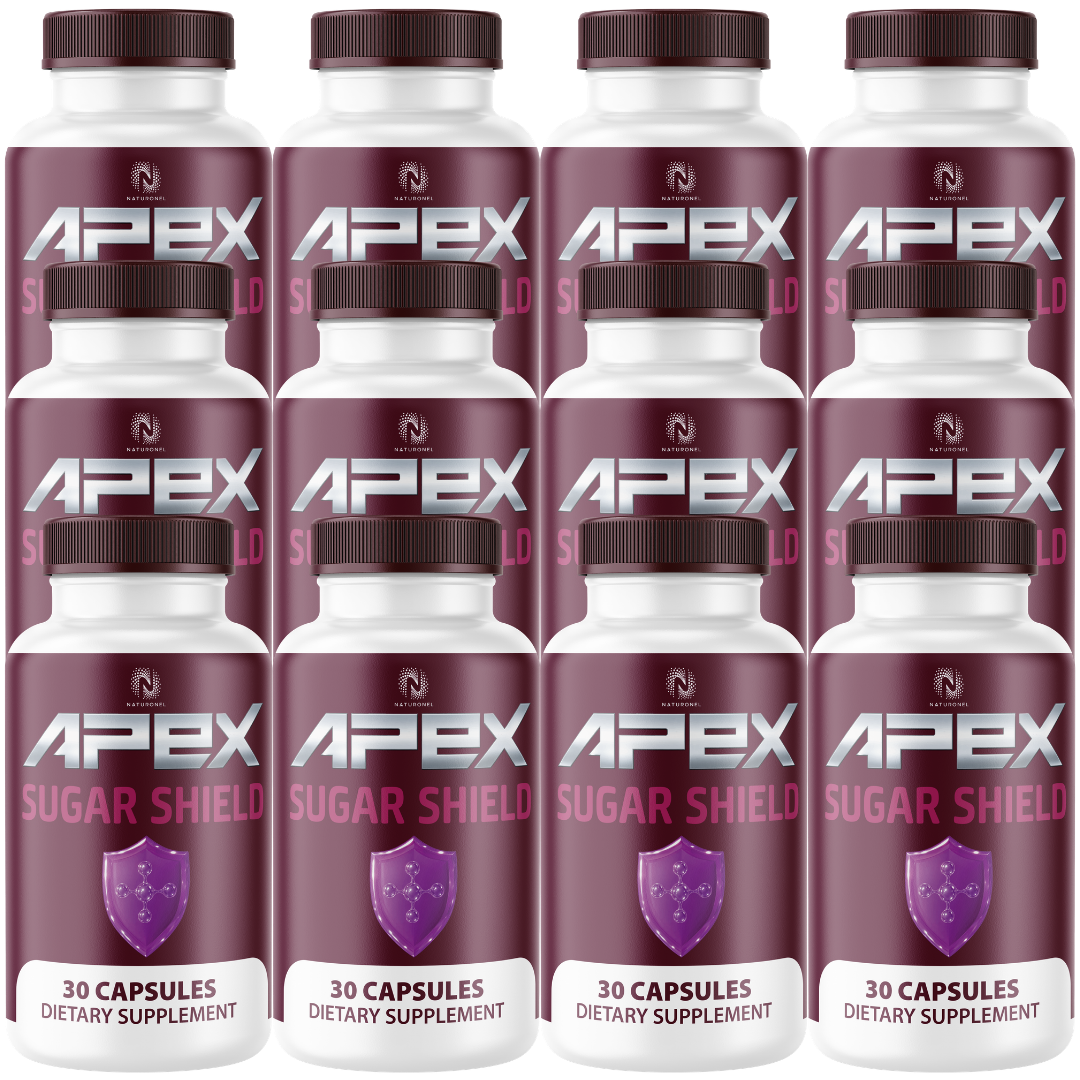 APEX Sugar Shield Advanced Glucose Support (12 Pack) – Blood Sugar Support Capsules with Banaba, Bitter Melon, Gymnema, Chromium & Alpha Lipoic Acid