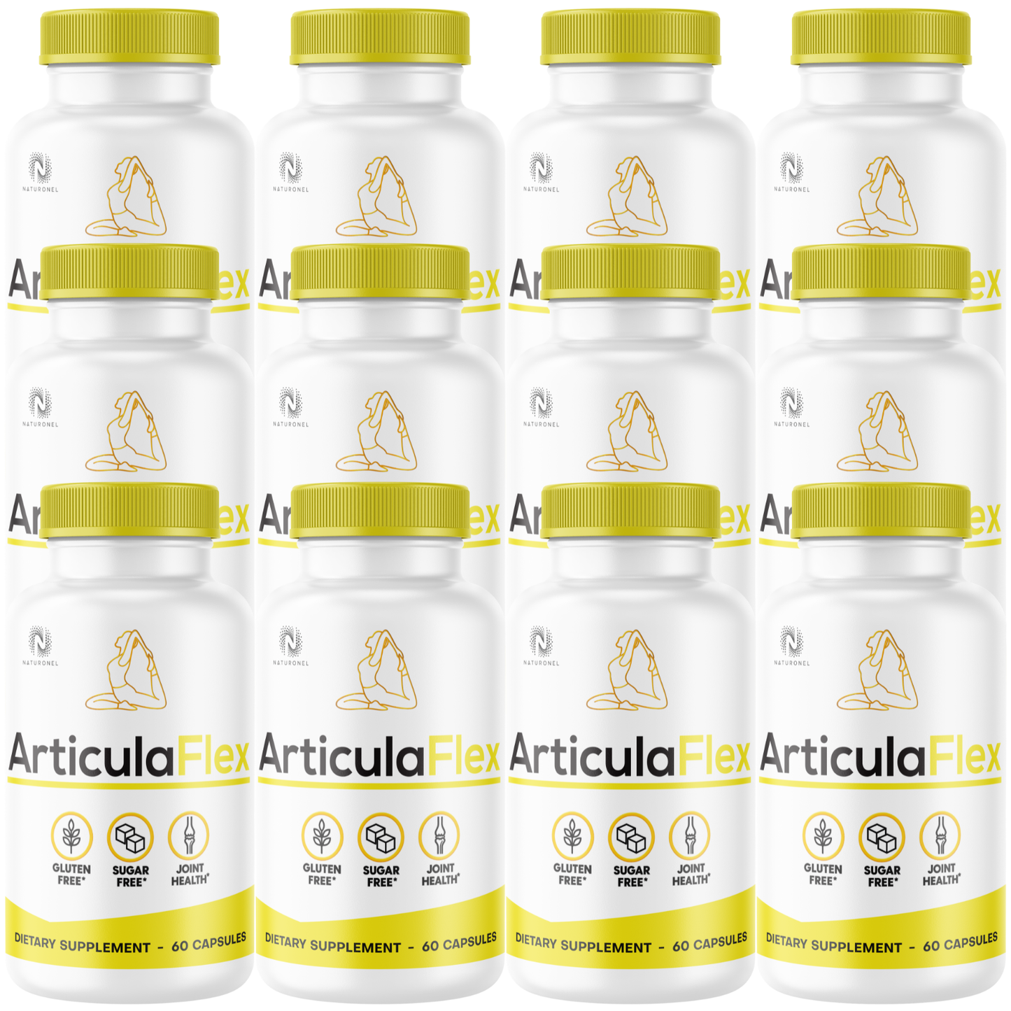 ArticulaFlex (12 Pack) Joint Support Supplement with Glucosamine Sulfate 1500mg, Boswellia, Chondroitin, Turmeric, MSM & Bromelain, Joint Comfort & Mobility Formula