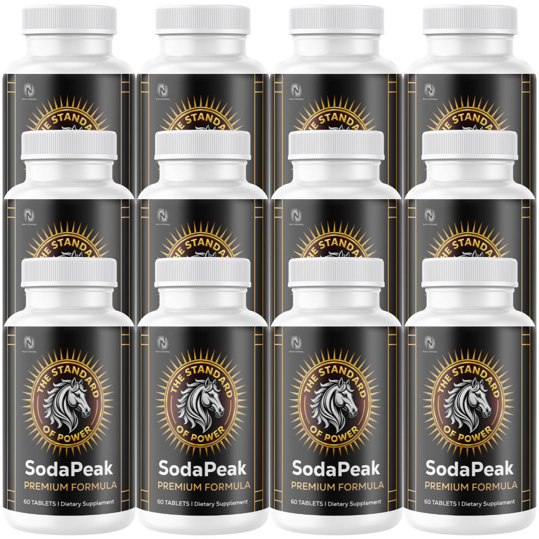 SodaPeak Premium Male Vitality Complex (12 Pack) – 400mg Longjack, 250mg Maca Root, Ginseng, Zinc & L-Arginine