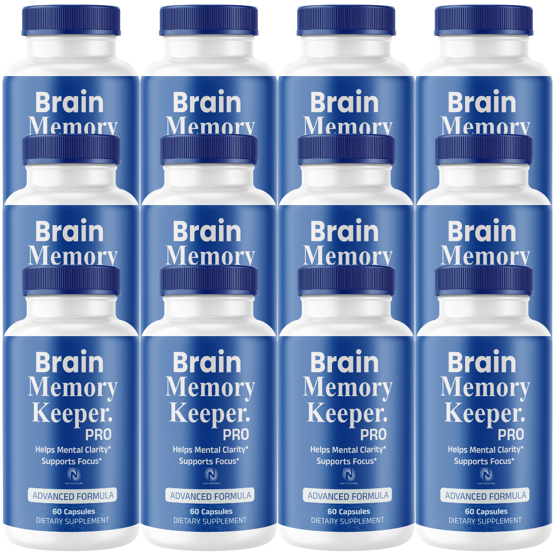 Brain Memory Keeper Pro (12 Pack)– Advanced Cognitive & Memory Support – Mental Clarity and Focus Formula with Bacopa, Choline & DMAE