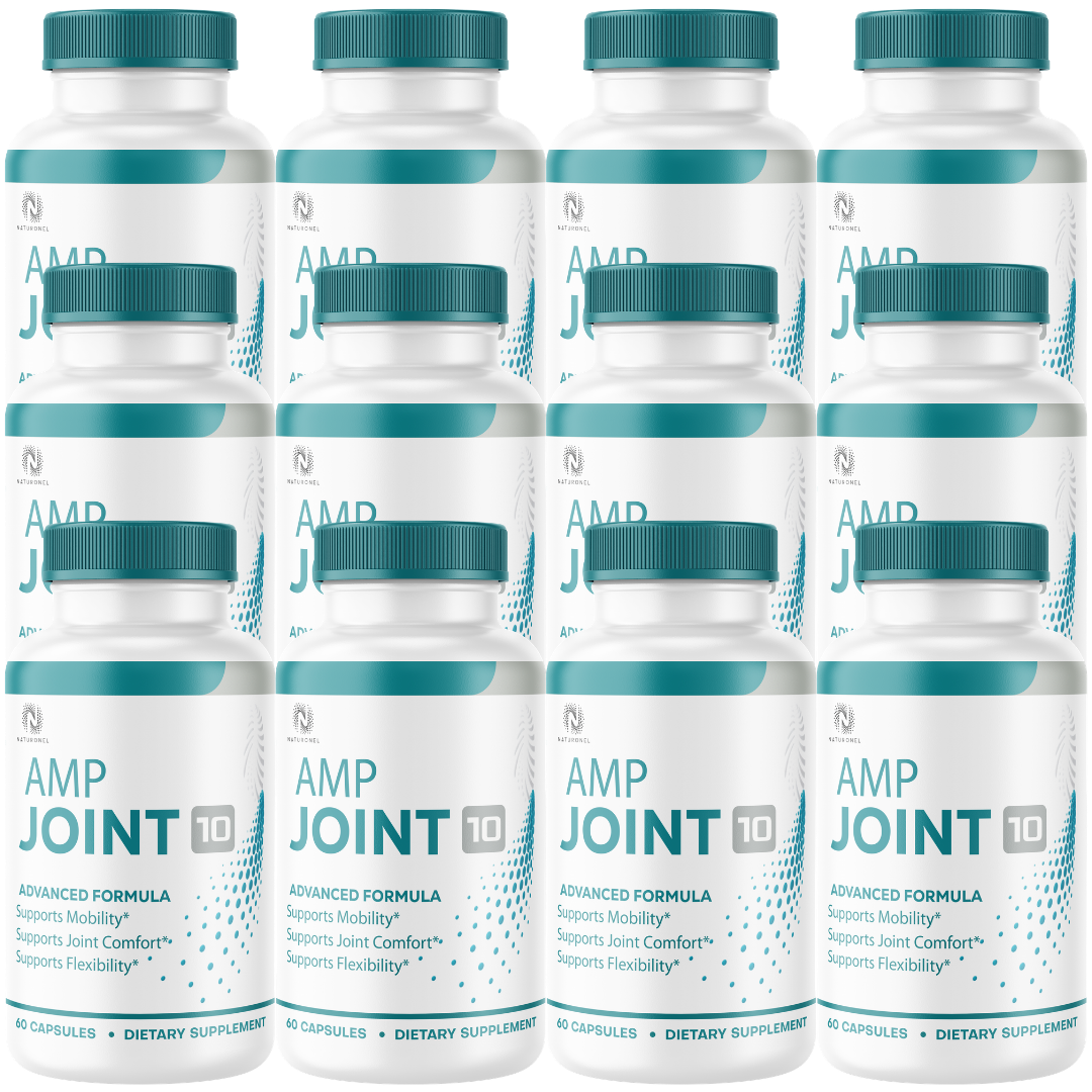 AMP Joint 10 (12 Pack) – Advanced Joint Support Supplement with Glucosamine 1500mg, Chondroitin, Boswellia, Turmeric & MSM – Mobility & Flexibility Support