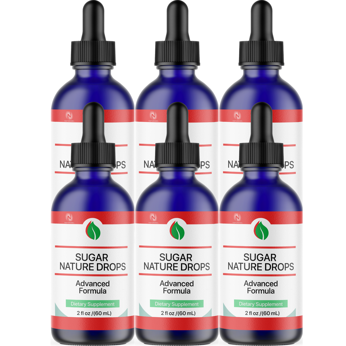 Sugar Nature Drops (6 Pack) – Glucose & Metabolic Support Formula with Amino Acid Blend