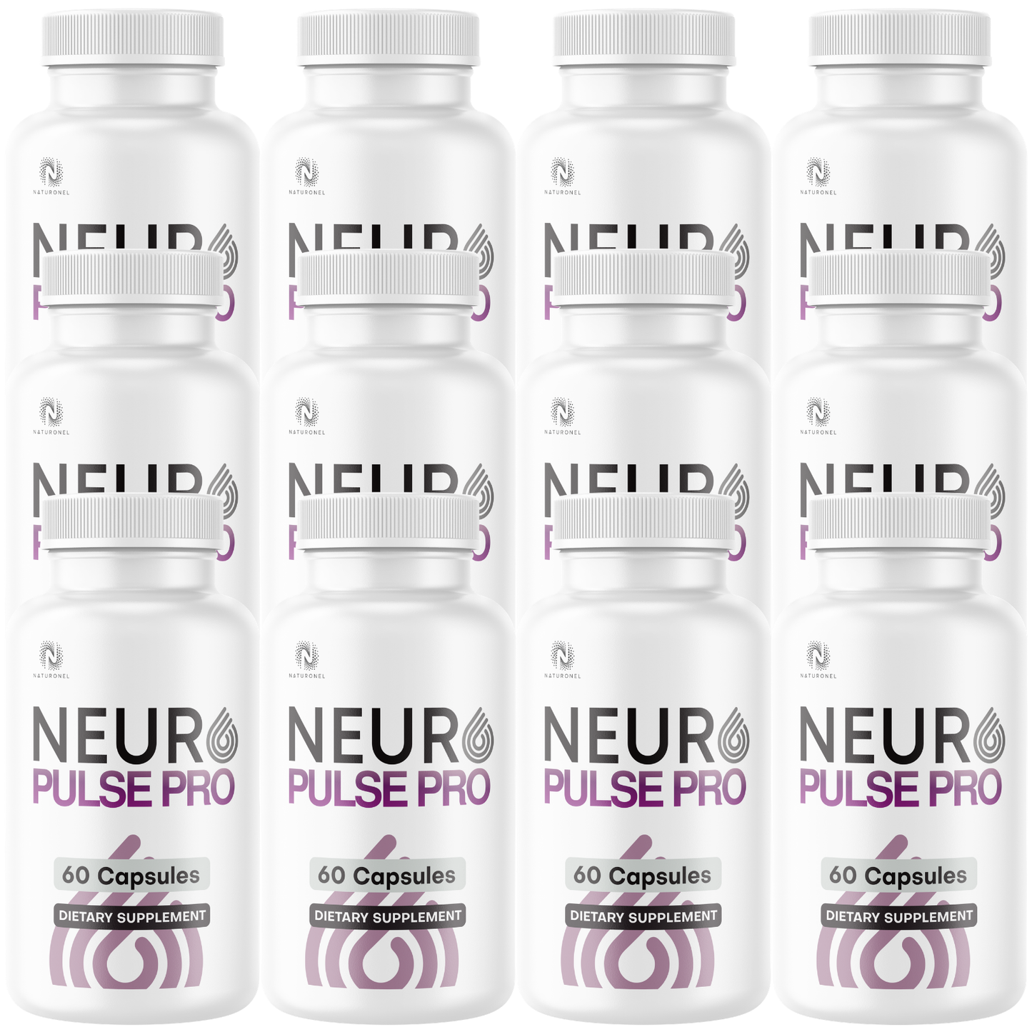 Neuro Pulse Pro (12 Pack) Brain Supplement – Advanced Nootropic Formula with Vitamins, Minerals & Botanical Extracts – Cognitive Focus, Memory & Mental Clarity Support