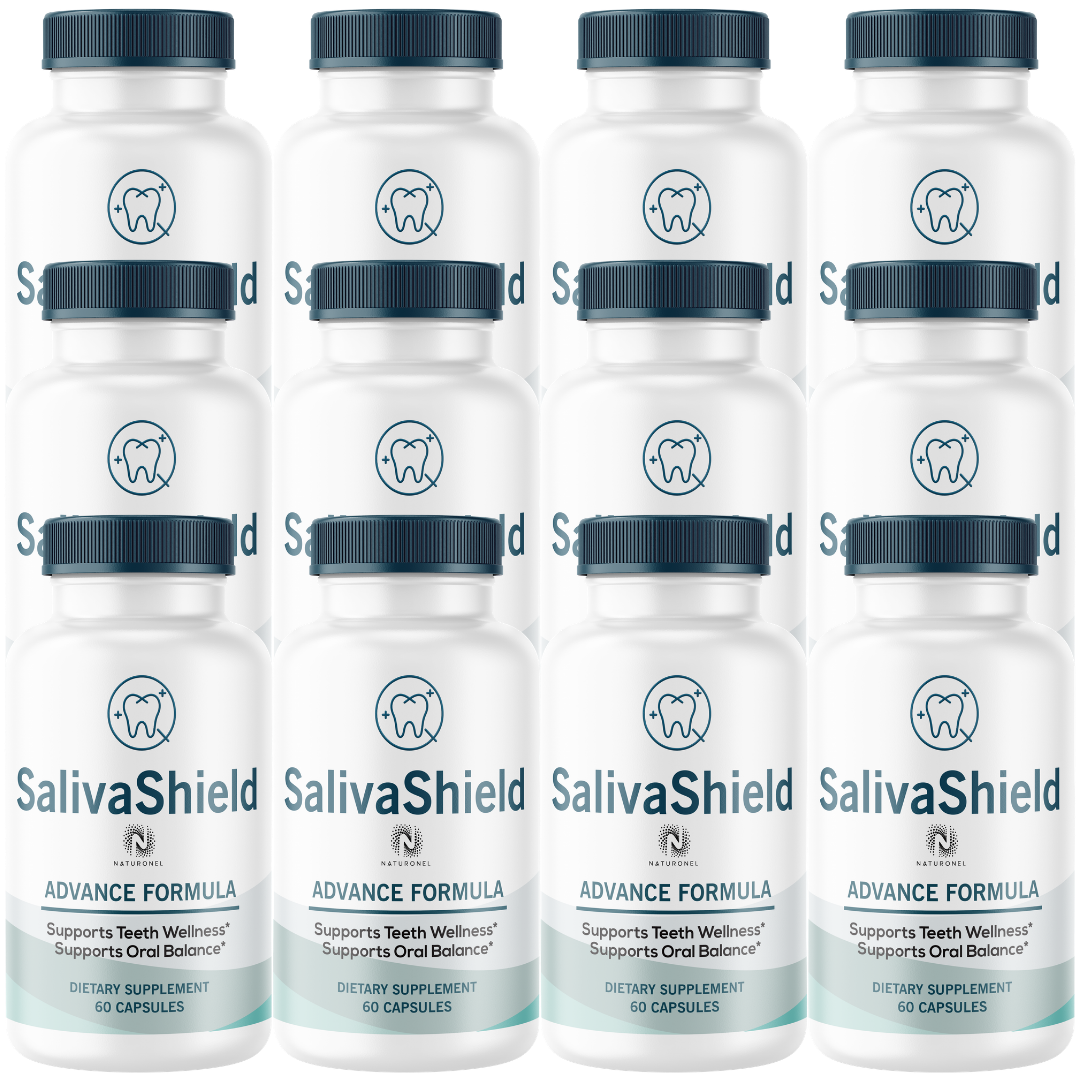 SalivaShield Oral Probiotic Supplement (12 Pack) – 40 Billion CFU Advanced Formula for Teeth Wellness & Oral Balance – 5 Probiotic Strains with Marine Polysaccharide & FOS