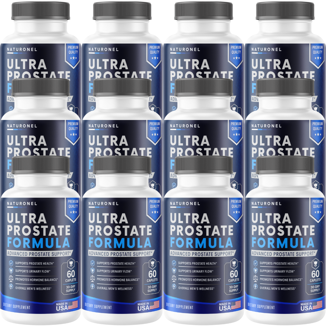Ultra Prostate Formula for Men (12 Pack) – Advanced Prostate Support Supplement with Saw Palmetto, Pygeum, Plant Sterols, Zinc, Selenium & Lycopene – Supports Urinary Flow & Men's Wellness