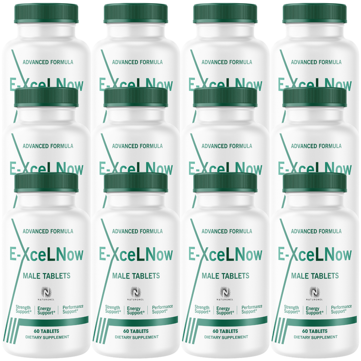 E-Xcel Now Male Vitality Supplement (12 Pack) – Advanced Men’s Strength, Energy & Performance Support with Longjack, Maca, L-Arginine, Ginseng & Zinc