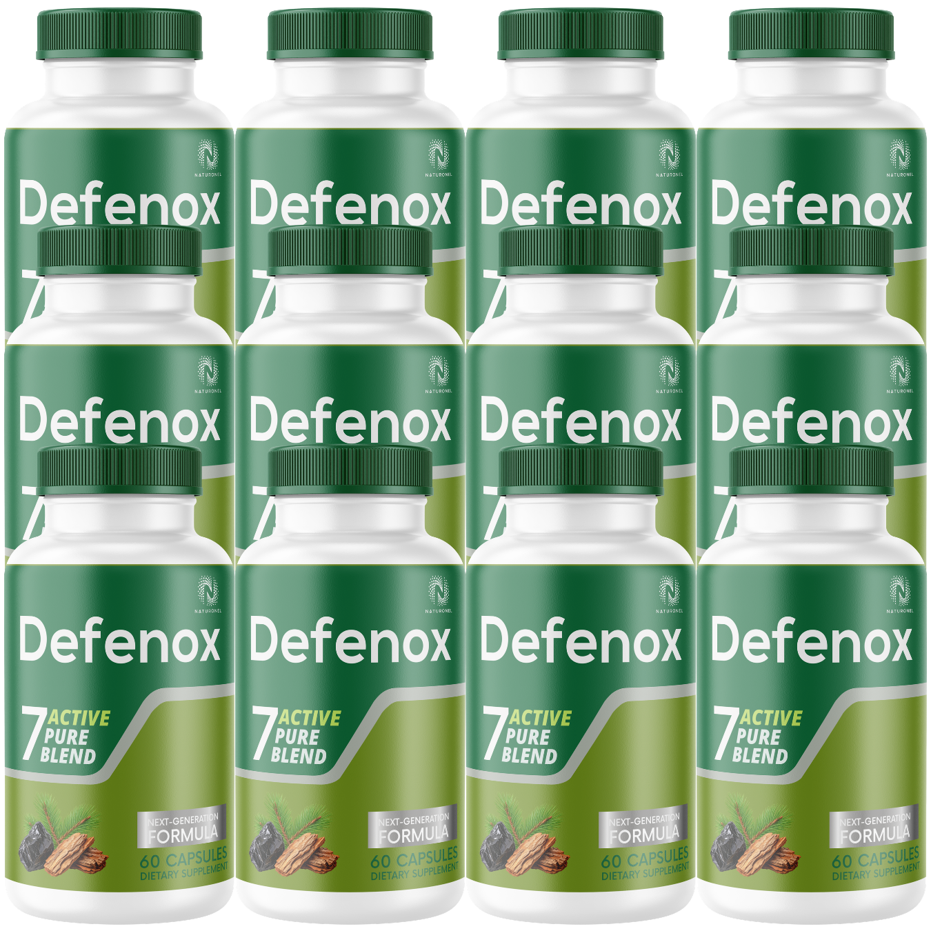 Defenox (12 Pack) Supplement – 7 Active Ingredient Formula with Shilajit, Tongkat Ali, Ashwagandha, Magnesium, Zinc & Boron, Black Pepper Extract