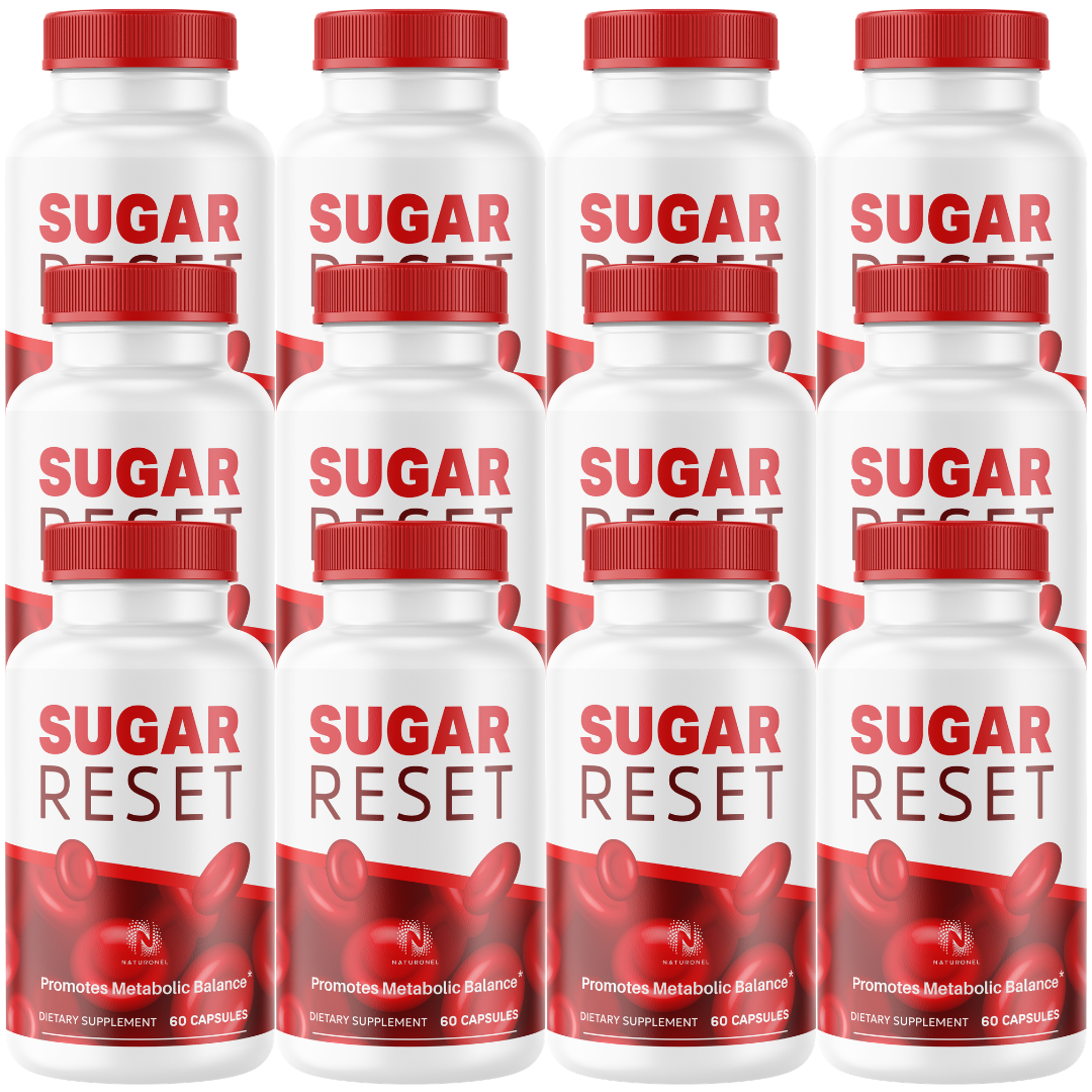 Sugar Reset (12 Pack) Supplement – Advanced Metabolic Balance Formula with Banaba, Bitter Melon, Chromium, Gymnema & Alpha Lipoic Acid – Daily Wellness Support
