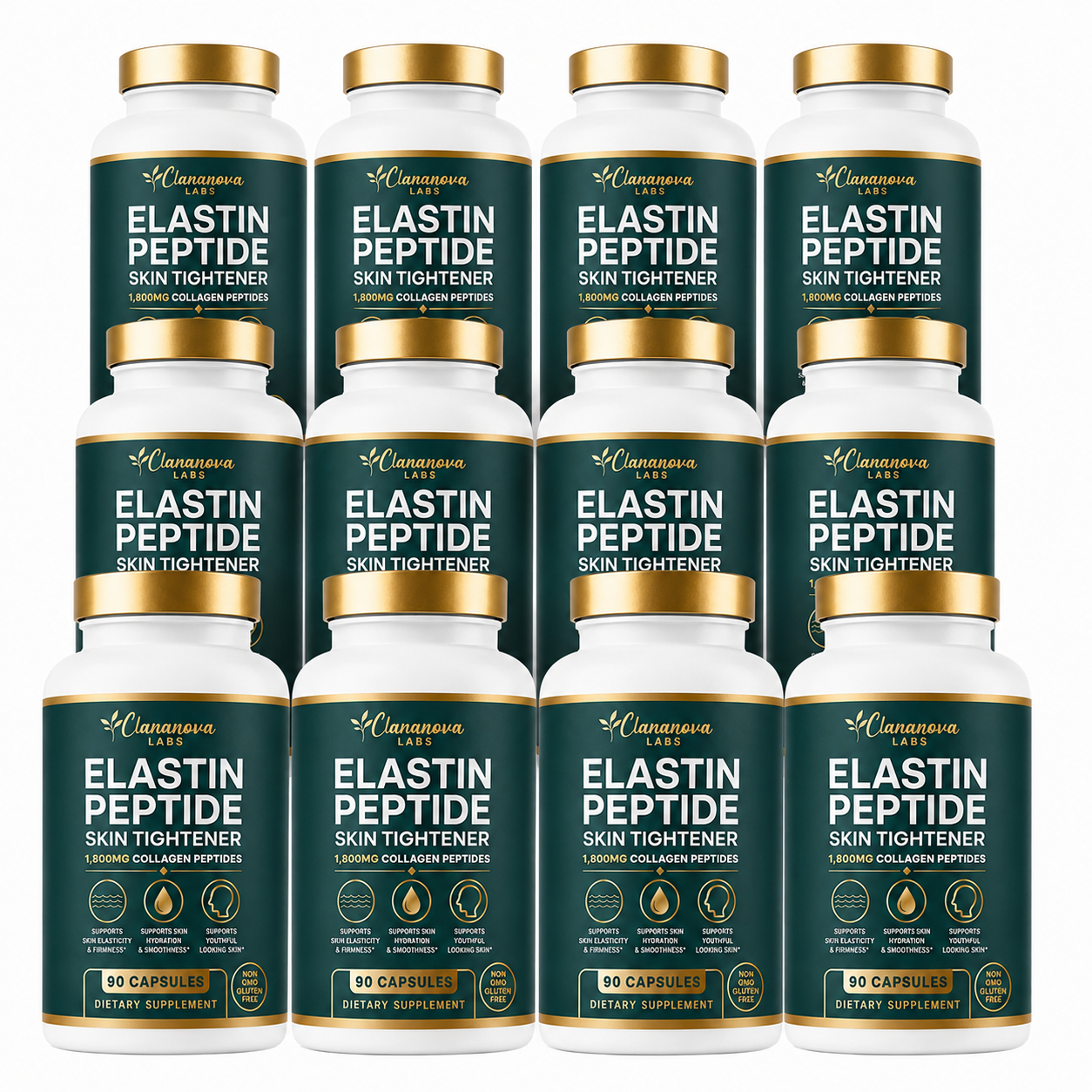 Claranova Labs Elastin Peptides - 90 Capsules