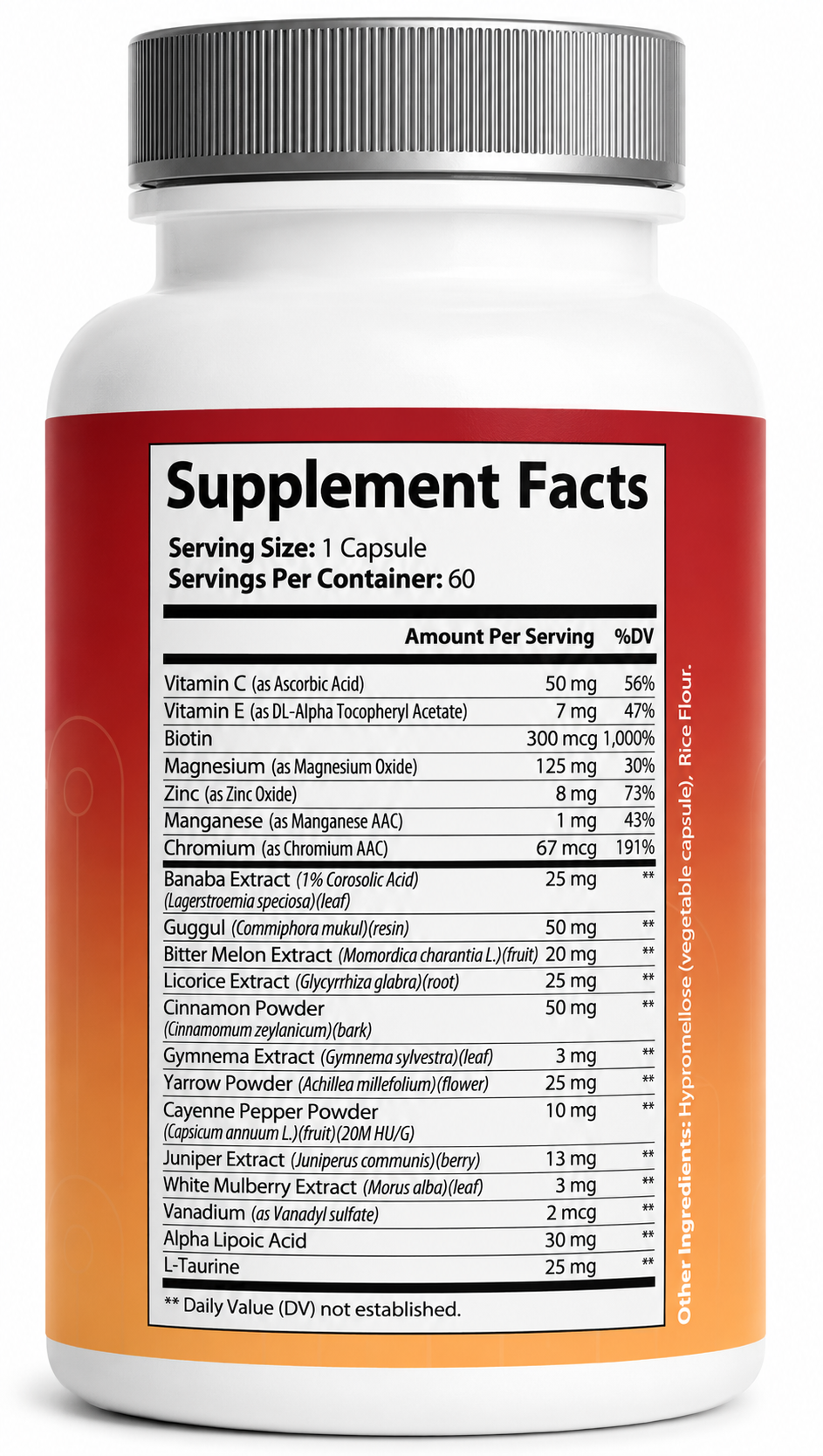 GlycoGuard – Advanced Multi-Ingredient Formula with Vitamins, Minerals & Botanical Extracts, Chromium, Banaba, Cinnamon, Alpha Lipoic Acid & Gymnema - 12 Bottle