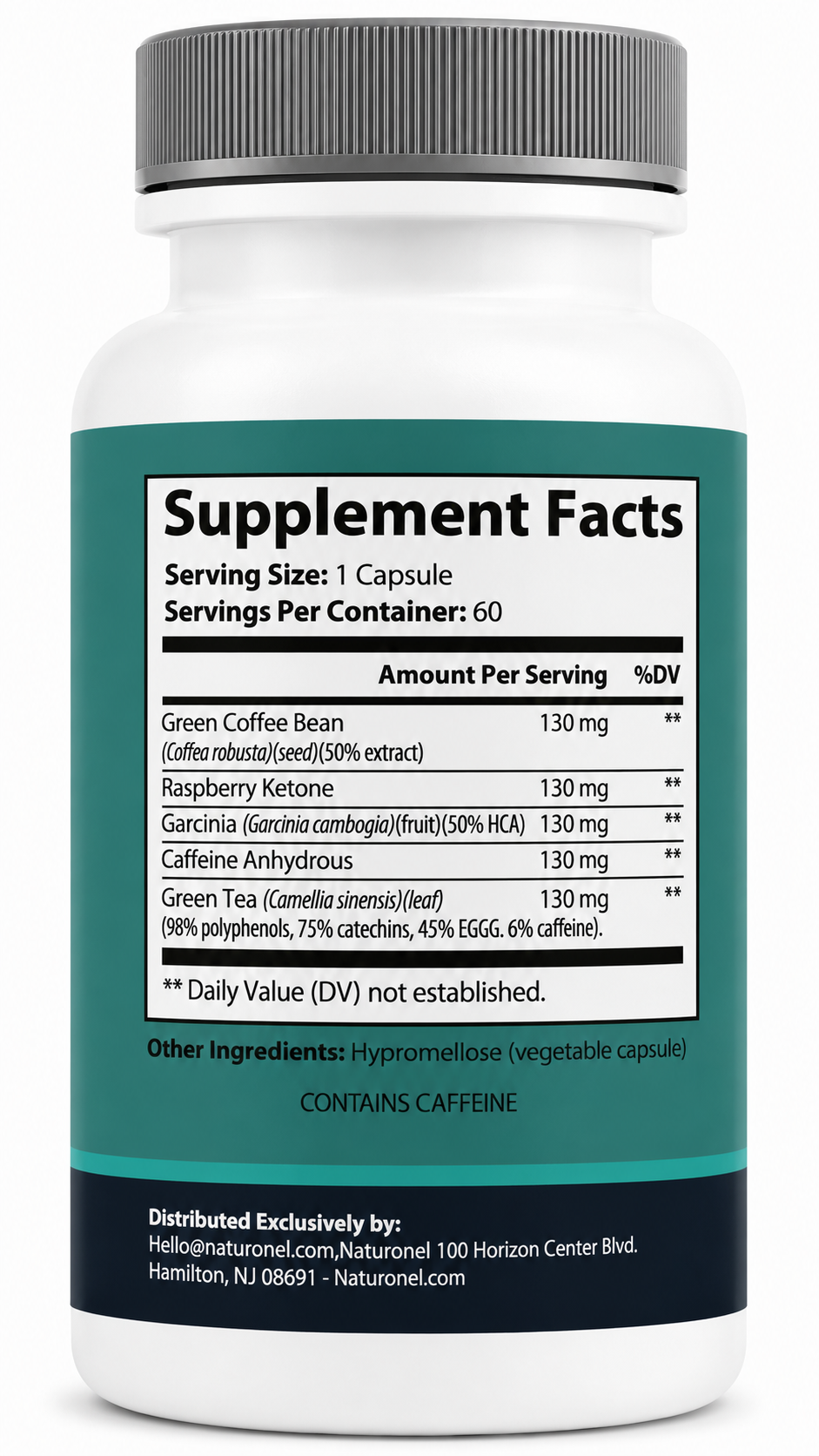 Trimoryn (5 Pack) Advanced Multi-Ingredient Formula with Green Coffee Bean Extract, Green Tea Extract, Raspberry Ketone, Garcinia Cambogia & Caffeine, Dietary Supplement