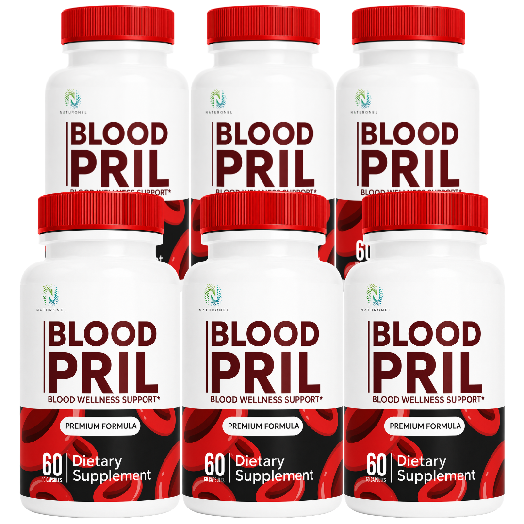 Blood Pril (6 Pack) Premium Multi-Ingredient Daily Wellness Formula with Vitamins, Minerals & Botanical Extracts, Alpha Lipoic Acid, Gymnema, Banaba, Cinnamon, White Mulberry & Chromium