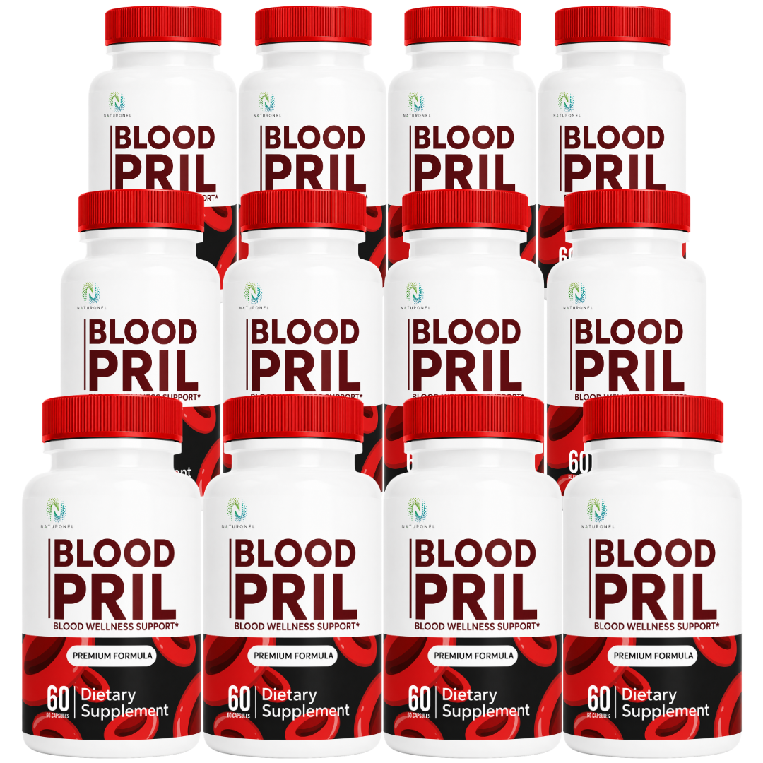 Blood Pril (12 Pack) Premium Multi-Ingredient Daily Wellness Formula with Vitamins, Minerals & Botanical Extracts, Alpha Lipoic Acid, Gymnema, Banaba, Cinnamon, White Mulberry & Chromium