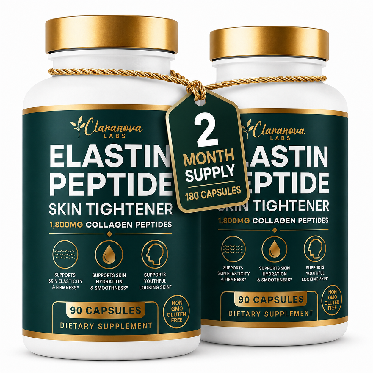Claranova Labs Elastin Peptides - 90 Capsules