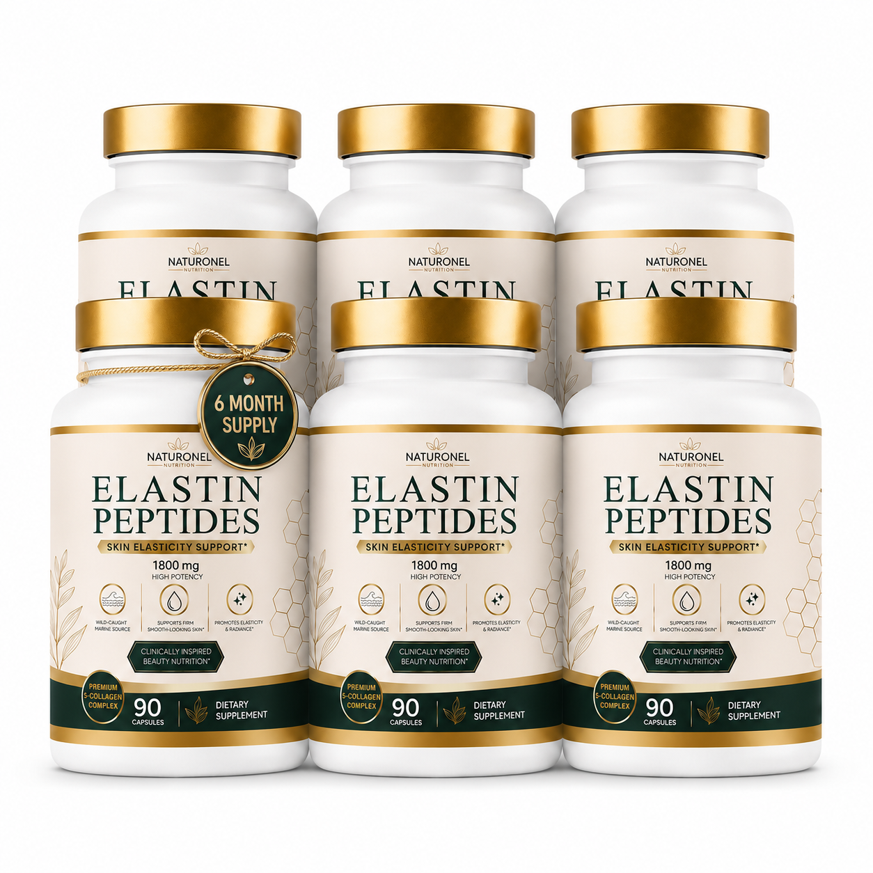Naturonel Elastin Peptides - 90 Capsules