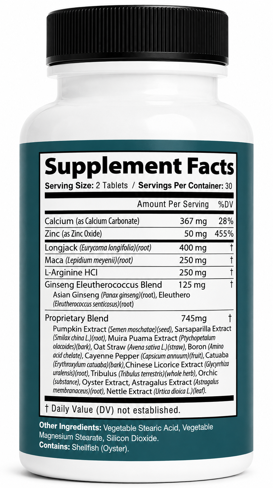 T-Strive Male Performance Supplement for Men – Daily Vitality Formula with Herbal & Nutrient Blend - 2 Bottle