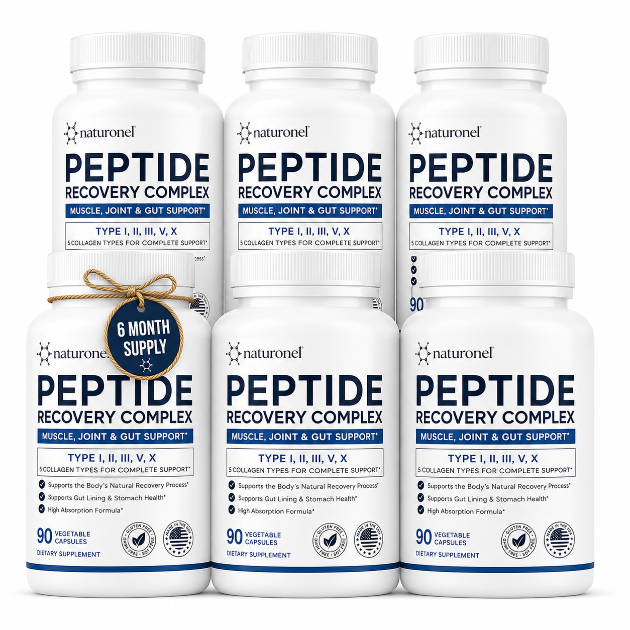 Naturonel Peptide Recovery Complex - 6 Bottle