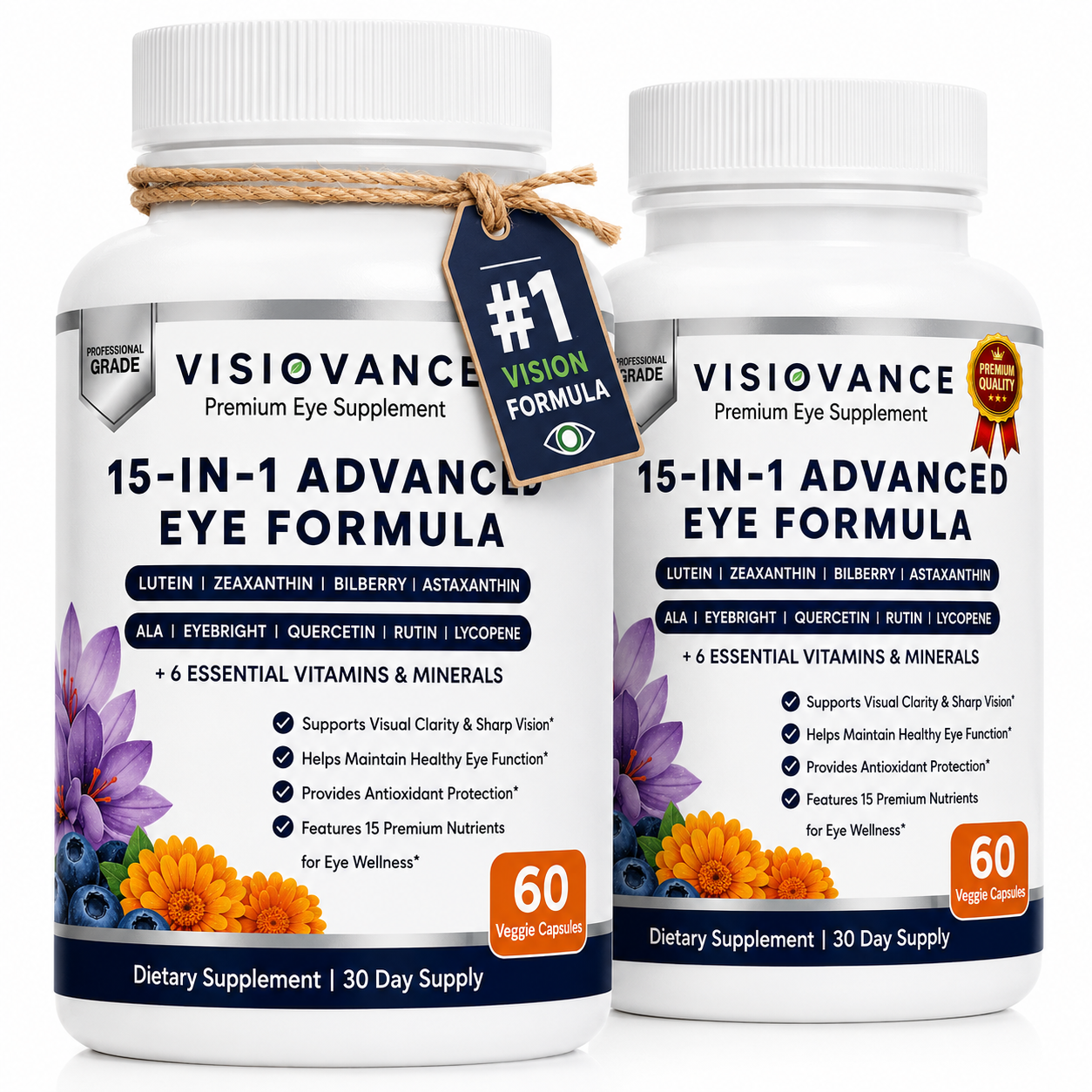 Visiovance Premium Eye Supplement - 60 Capsules