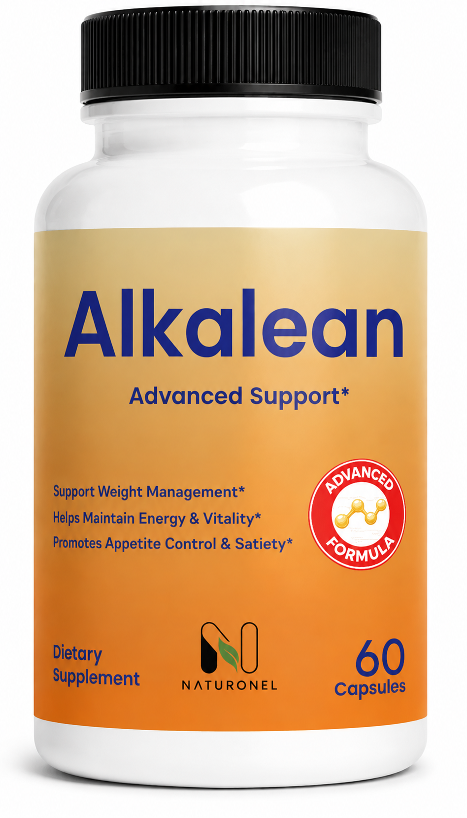 Alkalean Advanced Support Formula – Weight Management Supplement with Botanical Ingredients, Supports Energy & Vitality, Appetite Control & Satiety Support, Dietary Supplement - 60 Capsules
