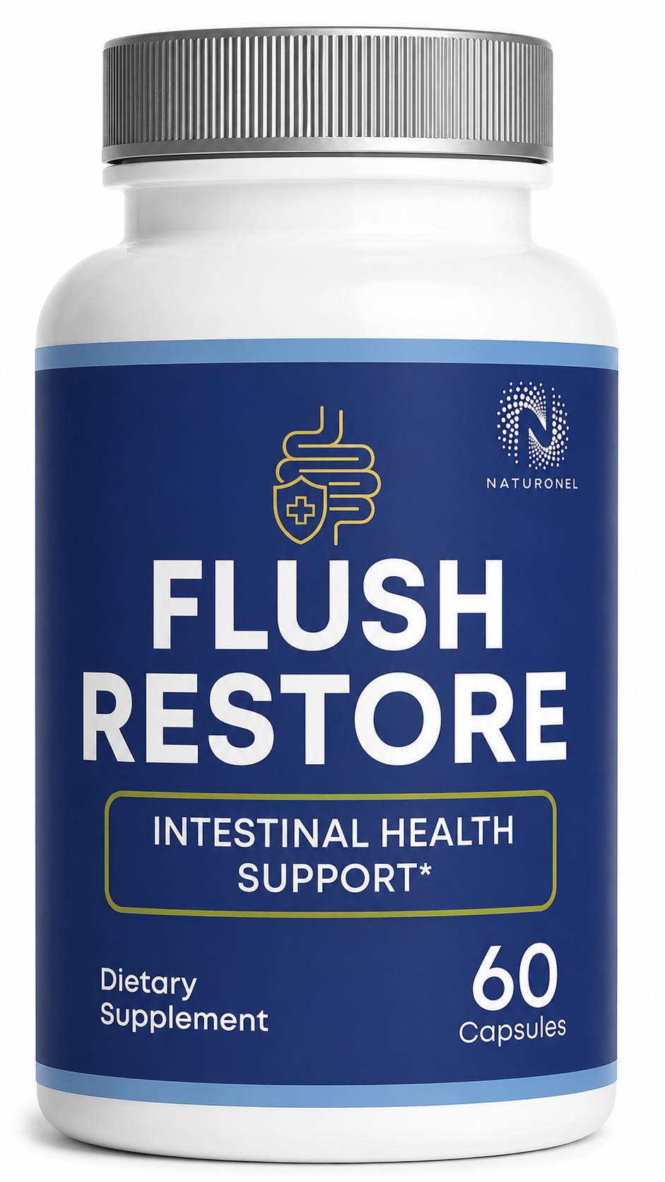 Flush Restore Colon Cleanse & Gut Cleanse Supplement – Digestive Cleanse with Herbal Ingredients for Intestinal Health Support, Digestive Health & Regularity - 60 Capsules